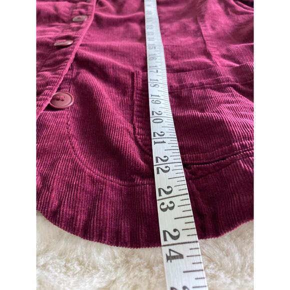 Crazy Horse Burgundy Maroon Lightweight Corduroy Button Jacket Sz XL - Picture 7 of 8
